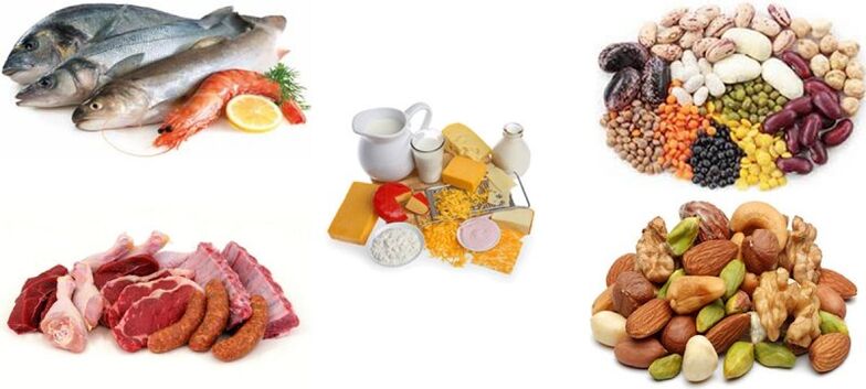 Productos proteicos en una dieta proteica