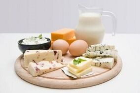 Huevos, productos lácteos bajos en grasa y productos lácteos cultivados para dietas proteicas